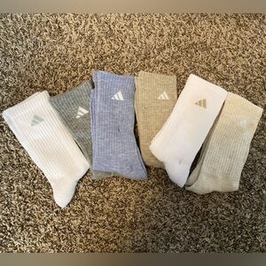 adidas Cushioned 6 Pair Crew Socks Womens - brand new!
